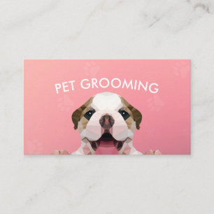 Tarjeta De Citas Cuidado de mascotas de perro con bajo contenido de