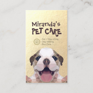 Tarjeta De Citas Cuidado de mascotas de perro con bajo contenido de