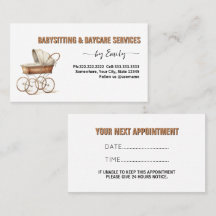 Cuna acuarela Trabajo de niñera