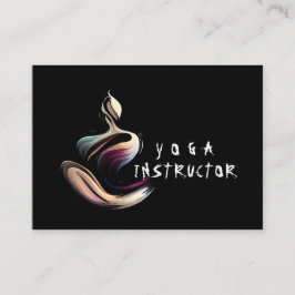 Tarjeta De Citas Curso de broche de broche de Lotus Pose