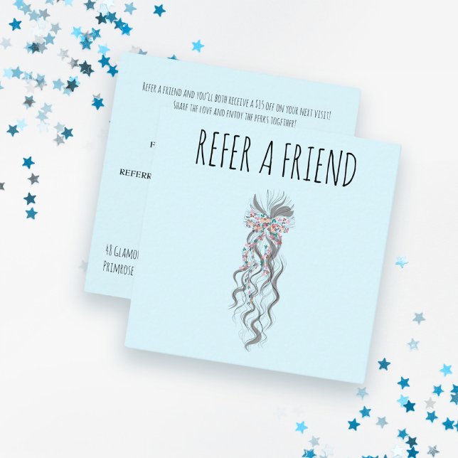 Tarjeta De Citas Cute Pastel Bride Wavy Hairstyle Salón de pelo Flo (Subido por el creador)