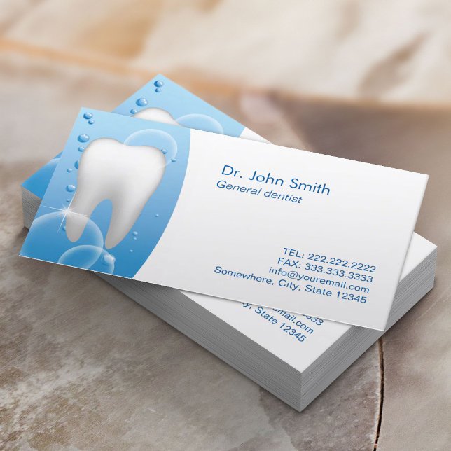Tarjeta De Citas Dental Office Dentist Bright Tooth Dental Care (Subido por el creador)