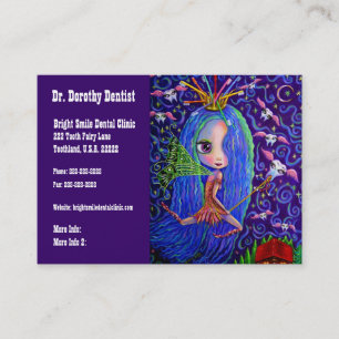 Tarjeta De Citas Dentist Business and Appointes Card Tooth Fairy