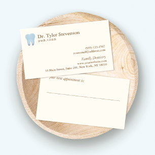 Tarjeta De Citas Dentist Business Card