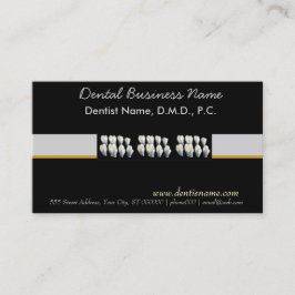 Tarjeta De Citas Dientes orales del blanco del cuidado del dentista