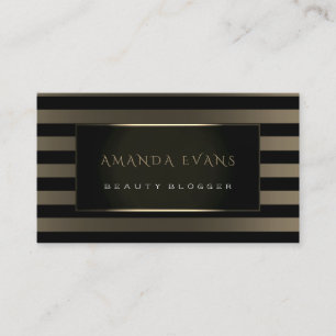 Tarjeta De Citas Diseñador de eventos maquillaje Artista Stripes Li