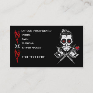 Tarjeta De Citas Diseño del tatuaje