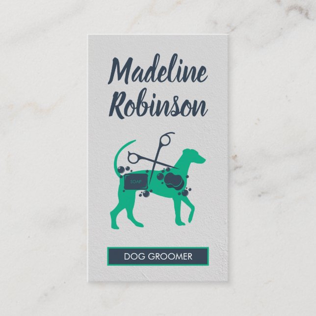 Tarjeta De Citas Dog Groomer | Estilista (Anverso)