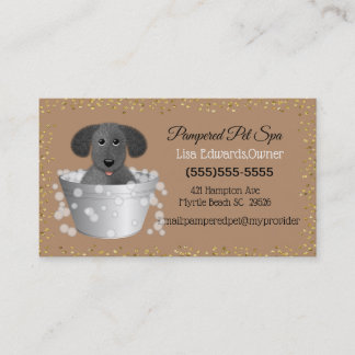 Tarjeta De Citas Dog Grooming Dog Spa