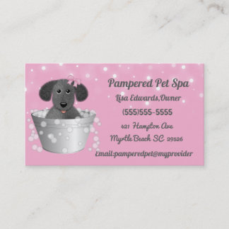 Tarjeta De Citas Dog Grooming Dog Spa