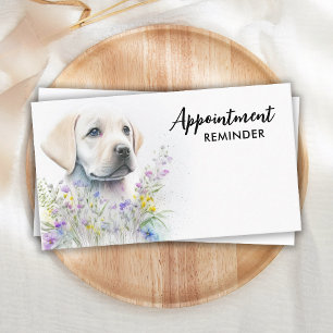 Tarjeta De Citas Dog Walker Labrador Puppy Mascota Sitter Business