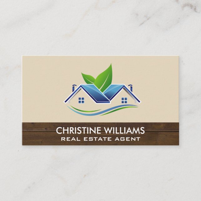 Tarjeta De Citas Eco Home | Madera (Anverso)