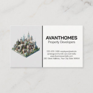 Tarjeta De Citas Edificios urbanos 3D