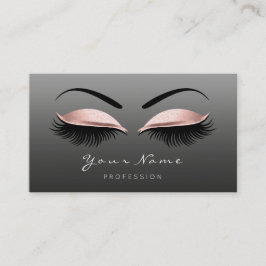 Tarjeta De Citas El cabello del artista de maquillaje azota los ojo