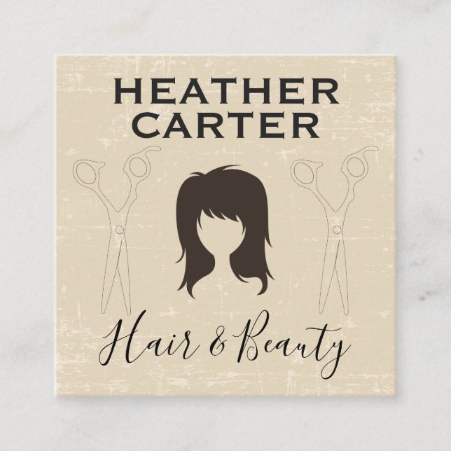 Tarjeta De Citas El cabello moderno y la belleza | Salon (Anverso)