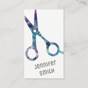 Tarjeta De Citas el estilista elegante del hairstylist scissors la