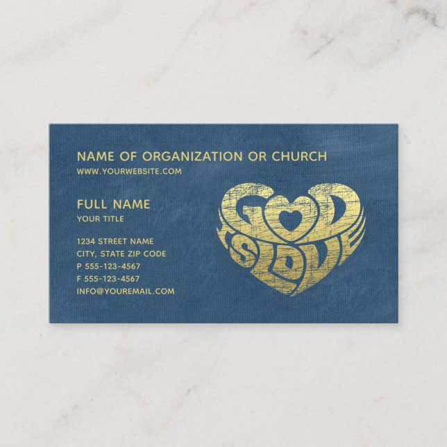 Tarjeta De Citas El ministerio religioso cristiano del pastor el | (Anverso)