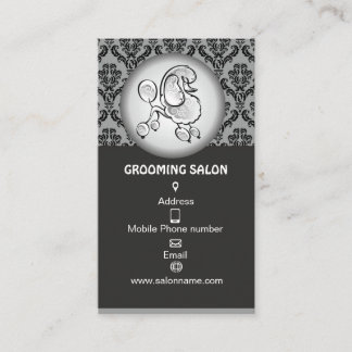 Tarjeta De Citas Elegant Dog Grooming Salon Business Card