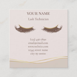 Tarjeta De Citas Elegant Lash Technician Appointment Card