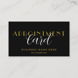 Tarjeta De Citas Elegant Professional Appointment Card Design