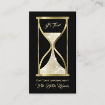 Elegante Purpurina dorado de pelo de vidrio y maqu