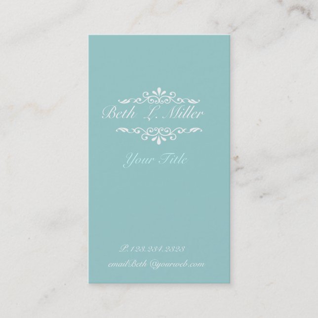 Tarjeta De Citas En medio de un elegante y moderno profesional artí (Anverso)