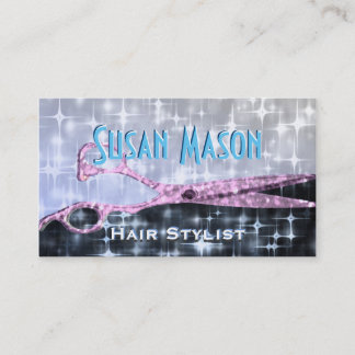 Tarjeta De Citas Encanto del purpurina del Hairstylist