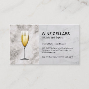 Tarjeta De Citas Ensayos de vino Sommelier Mármol