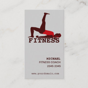 Tarjeta De Citas Entrenamiento practicante del ABS de la yoga de la