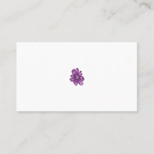 Tarjeta De Citas Estilo Giratorio, berenjena ligera, cedro blanquea