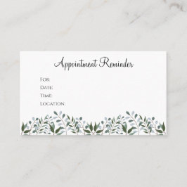 Tarjeta De Citas Eucalyptus Greenery Floral