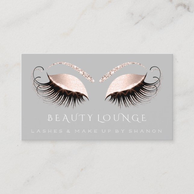 Tarjeta De Citas Evento de artista de maquillaje que azota los ojos (Anverso)