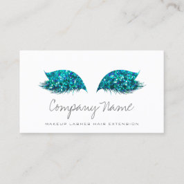 Tarjeta De Citas Extensión de los azotes de los artistas de maquill