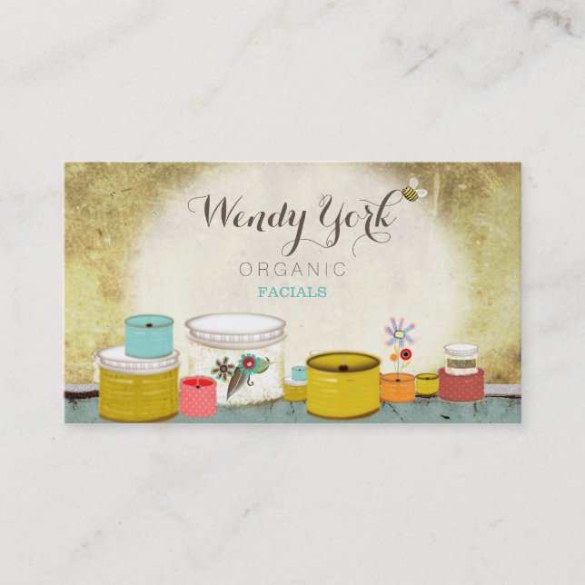 Tarjeta De Citas Faciales orgánicos (Anverso)