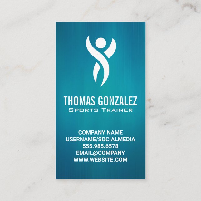 Tarjeta De Citas Fitness deportivo | Formación personal (Anverso)