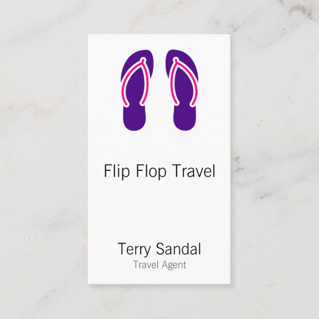 Tarjeta De Citas Flips-flopes (Anverso)