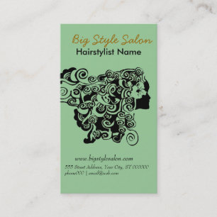 Tarjeta De Citas Floral Henna Hair Stylist Salon Spa Hairstylista