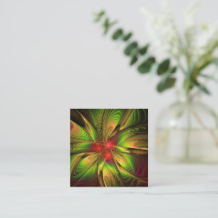 Tarjeta De Citas Flores de fantasía fractal blandas y tendientes