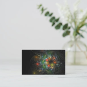 Tarjeta De Citas Flores de fantasía fractal blandas y tendientes