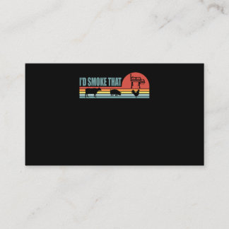 Tarjeta De Citas Funny BBQ Id Fumar Esa Barbeque Retro
