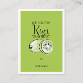 Tarjeta De Citas Funny Fruit Pun Kiwi Classroom Card