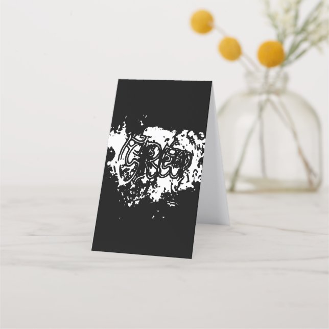 Tarjeta De Citas Graffiti Creep (Anverso)