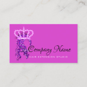 Tarjeta De Citas Hair Extension Hair Bright Pink Crown Spark
