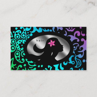 Tarjeta De Citas Hair Salon Nombrado Card Floral Mujer