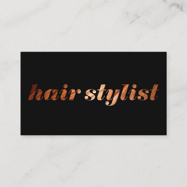 Tarjeta De Citas Hair Stylist (Anverso)