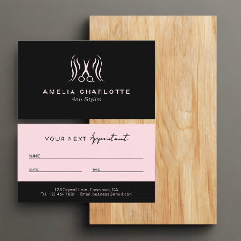 Tarjeta De Citas Hair Stylist Appointment Card | Stylists Booking