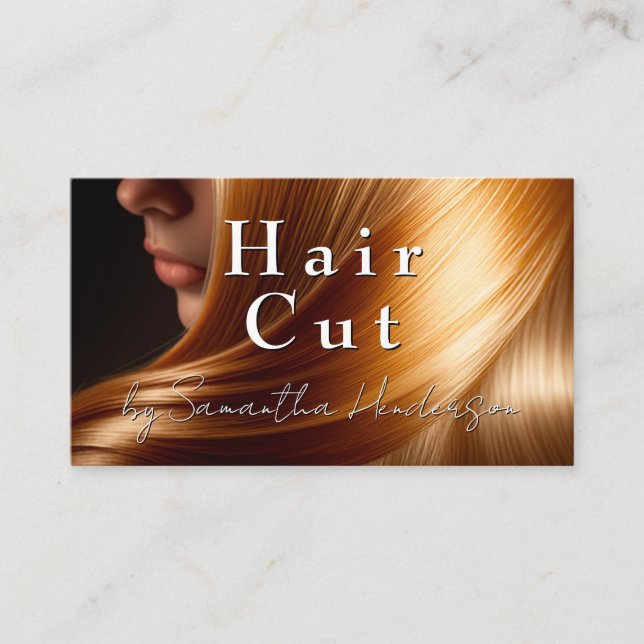 Tarjeta De Citas Hermoso cabello de mujeres | Salon (Anverso)