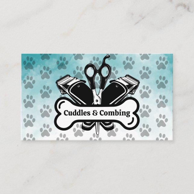 Tarjeta De Citas Herramientas de crecimiento de perros | Servicios  (Anverso)