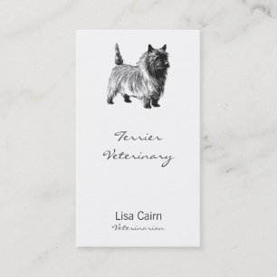 Tarjeta De Citas Horario Realista para Terrier Cairn Canino