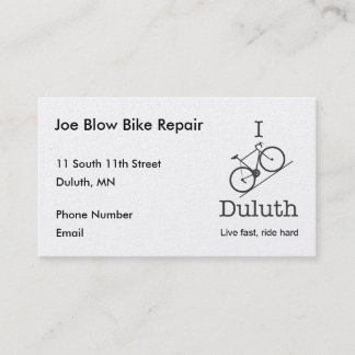 Tarjeta De Citas I Bike Duluth